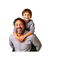 hombre con su hijo ai generativo png