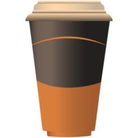 Realistic Paper Coffee Cup png