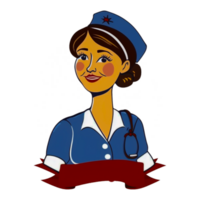 Nurse woman hospital character clothes healthcare png