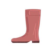 rubber boot gardening footwear icon vector