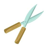 scissors gardening tool handle icon vector