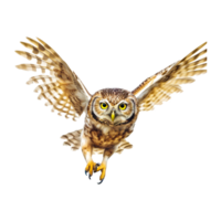 hibou dessin animé ai génératif png