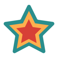 colour full star png