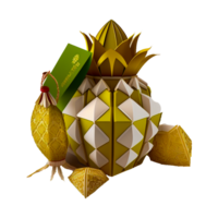 ananas poli frutta ai generato png