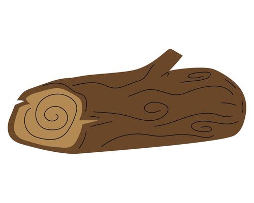 wooden cut tree trunk icon