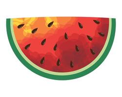 Fresco sandía Fruta sano icono vector