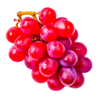 fresco rosso uva con le foglie ai generativo png