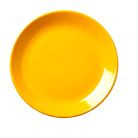 amarillo vacío plato ai generativo png