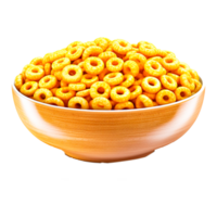 saudável cereal argolas ai gerado png