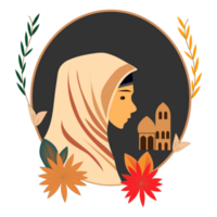 profil islamic kvinna med traditionell burka png