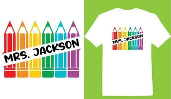 Mrs. Jackson T-shirt vector