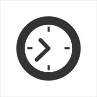 clock Icon Vector. Simple flat symbol. Illustration pictogram vector