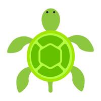 cute turtle illustration vector