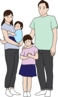 Familie Foto zusammen png