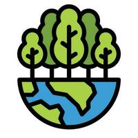 growth icon , save world , earth eco vector