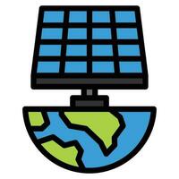 solar icon , save world , earth eco vector