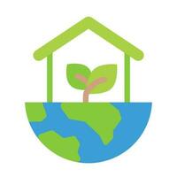 green house icon , save world , earth eco vector