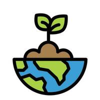 natural icon , save world , earth eco vector