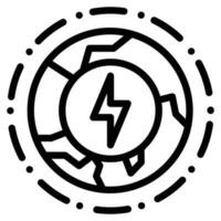 electric icon , save world , earth eco vector