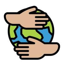 earth day icon , save world , earth eco vector