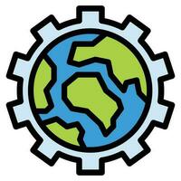 world day icon , save world , earth eco vector