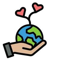 eco icon , save world , earth eco vector