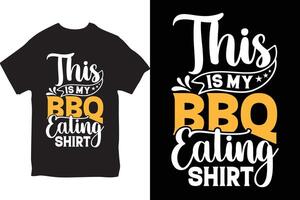 BBQ T-Shirt design,  Funny BBQ T shirt Design, Father's Day typography BBQ shirts designs vector