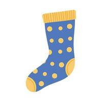 dotted sock underwear clothes accessory icon vector