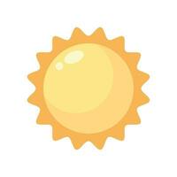 summer season sun isolated icon vector
