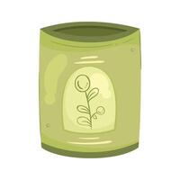 olives seeds in can product vector