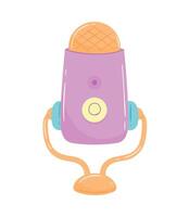 blogging microphone audio device tech vector