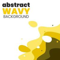 Minimalist wavy design template for banner, flyer, brochure. wavy banner template. Vector liquid shape. wavy vector design.