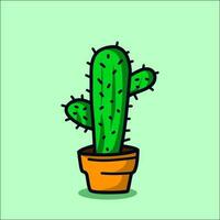 cactus vector illustration. cactus plants design template. vector illustration of cactus. Cactus cartoon style.