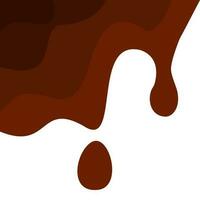 chocolates melted. choco melted. Chocolate wavy. flowing chocolate drop. vector