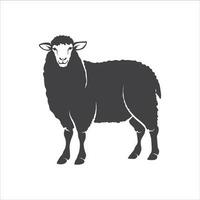 Sheep simple icon. Sheep sign. Lamb silhouette icon. Trendy sheep design illustration. Vector illustration