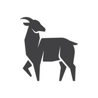 Goat simple icon. Goat logo concept design vector. Goat geometric symbol design. Vector illustration