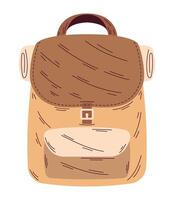 camping travel bag equipment icon vector