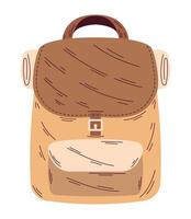 camping travel bag equipment icon vector