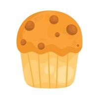 delicious cupcake pastry product icon vector