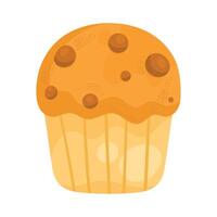 delicious cupcake pastry product icon vector