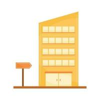 building with sale label icon vector
