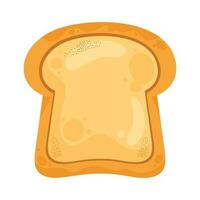 delicious slices bread pastry product vector
