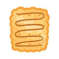 delicious cookie with arequipe product vector