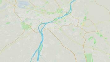 El Cairo mapa antecedentes bucle. hilado alrededor Egipto ciudad aire imágenes. sin costura panorama giratorio terminado céntrico fondo. video