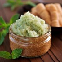 photo of Refreshing peppermint foot scrub