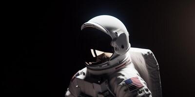 astronauta en espacio No cara ai generado foto