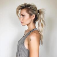 photo of The messy side ponytail