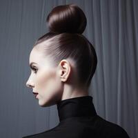 photo of Slicked back bun