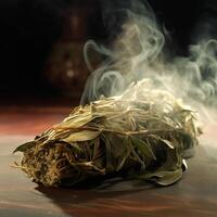 photo of Burning sage for purification