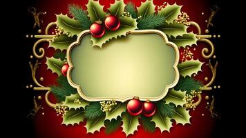 Christmas mockup frame, neural network generated art photo